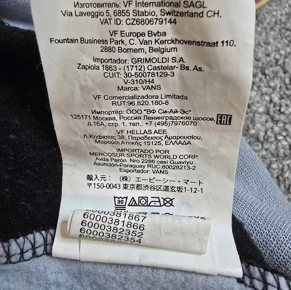 Vans X Disney Nightmare Before Christmas Mixed Pattern Crewneck Sweatshirt Small - Picture 10 of 11